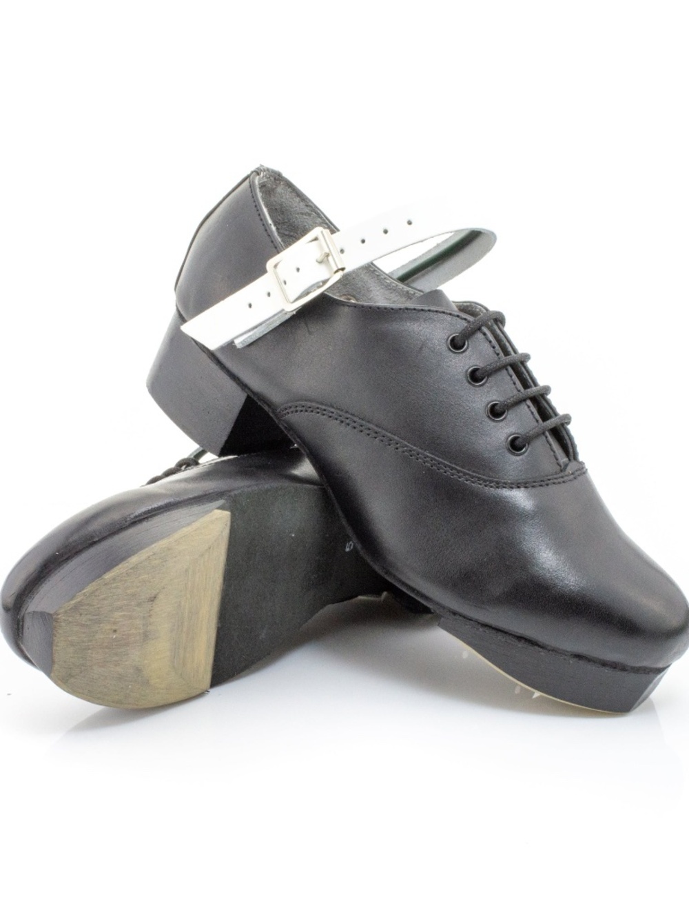 Antonio Pacelli Essential Irish Dance Hard Shoes White Strap Jig, UK 11 Child